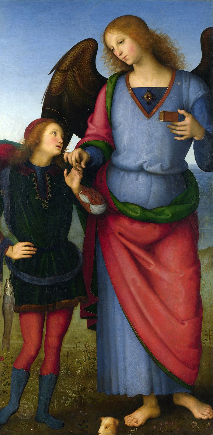 Marriage of the Virgin, Raphael, 1504, and Perugino's version