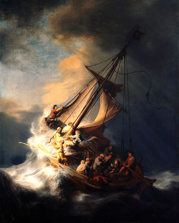 The Storm on the Sea of Galilee artwork by Rembrandt