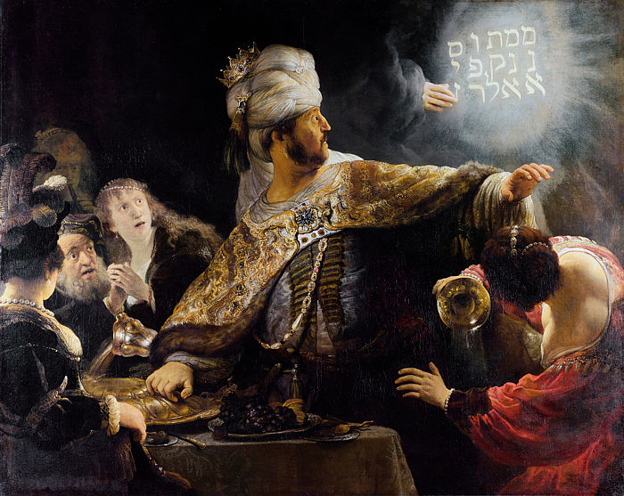 Belshazzar's Feast Baroque masterpiece by Rembrandt