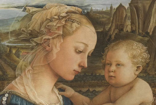 La Virgen con el Niño y dos ángeles de Filippo Lippi 