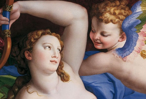 Venus, cupido y Sátiro de Agnolo Bronzino