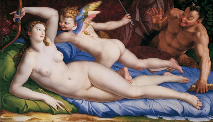 venus cupido satiro bronzino1