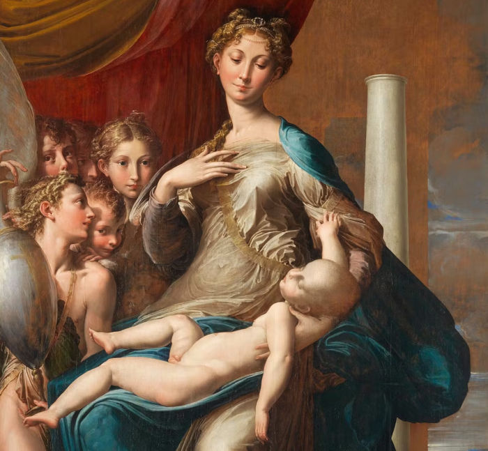 virgen cuello largo Parmigianino1